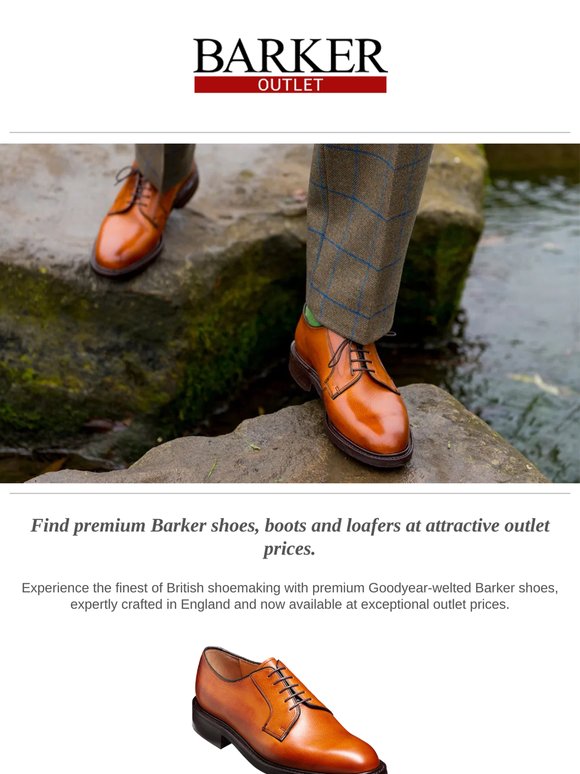 Barker Shoes Outlet – Premium Goodyear-Welted Shoes at Exceptional Prices. Shop Now.