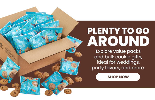 Plenty to Go Around - Explore value packs and bulk cookie gifts, ideal for weddings, party favors, and more. 