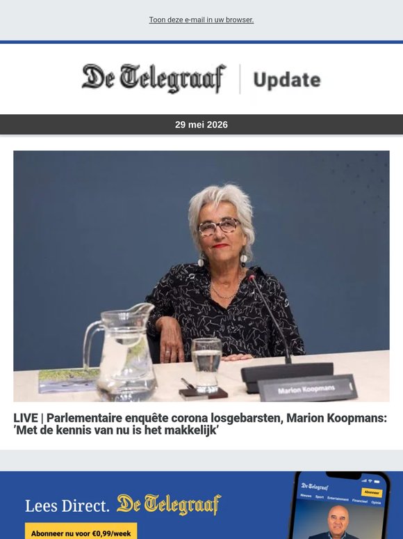 LIVE | Parlementaire enquête corona losgebarsten, Marion Koopmans: ’Met de kennis van nu is het makkelijk’