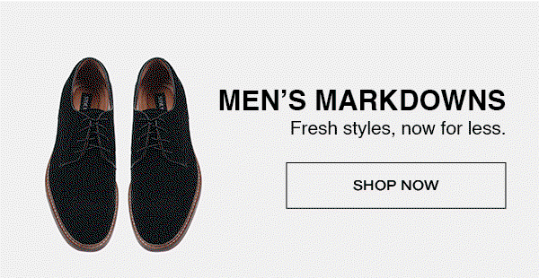 Men's markdowns