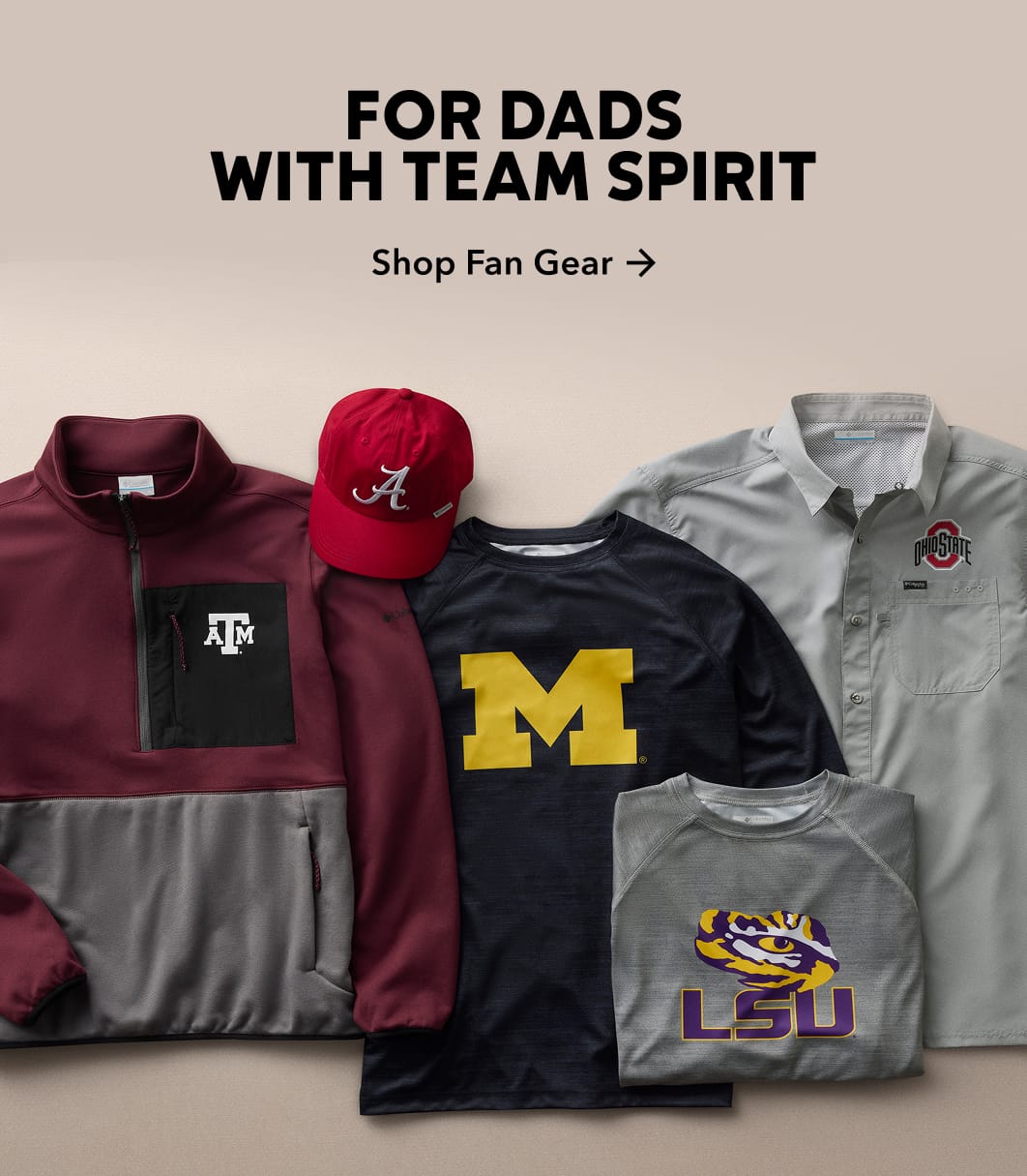 For dads with team spirit. Shop Fan Gear