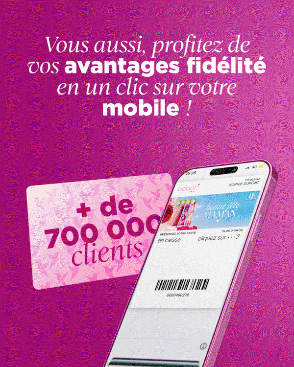 Votre carte myAdopt sur votre mobile