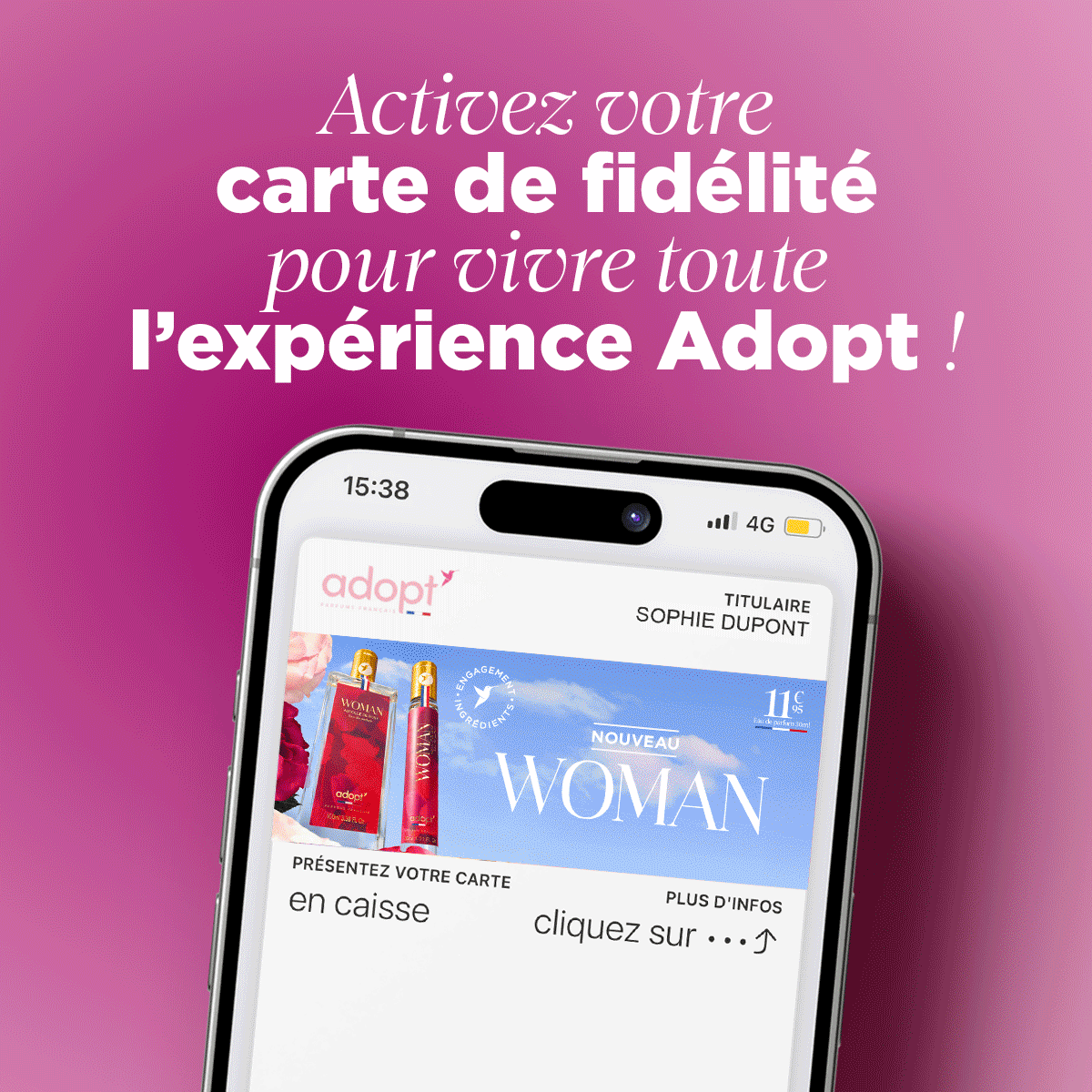 Votre carte myAdopt sur votre mobile