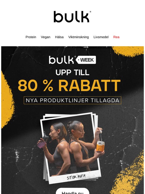 🔥 UPP TILL 80 % RABATT 🔥