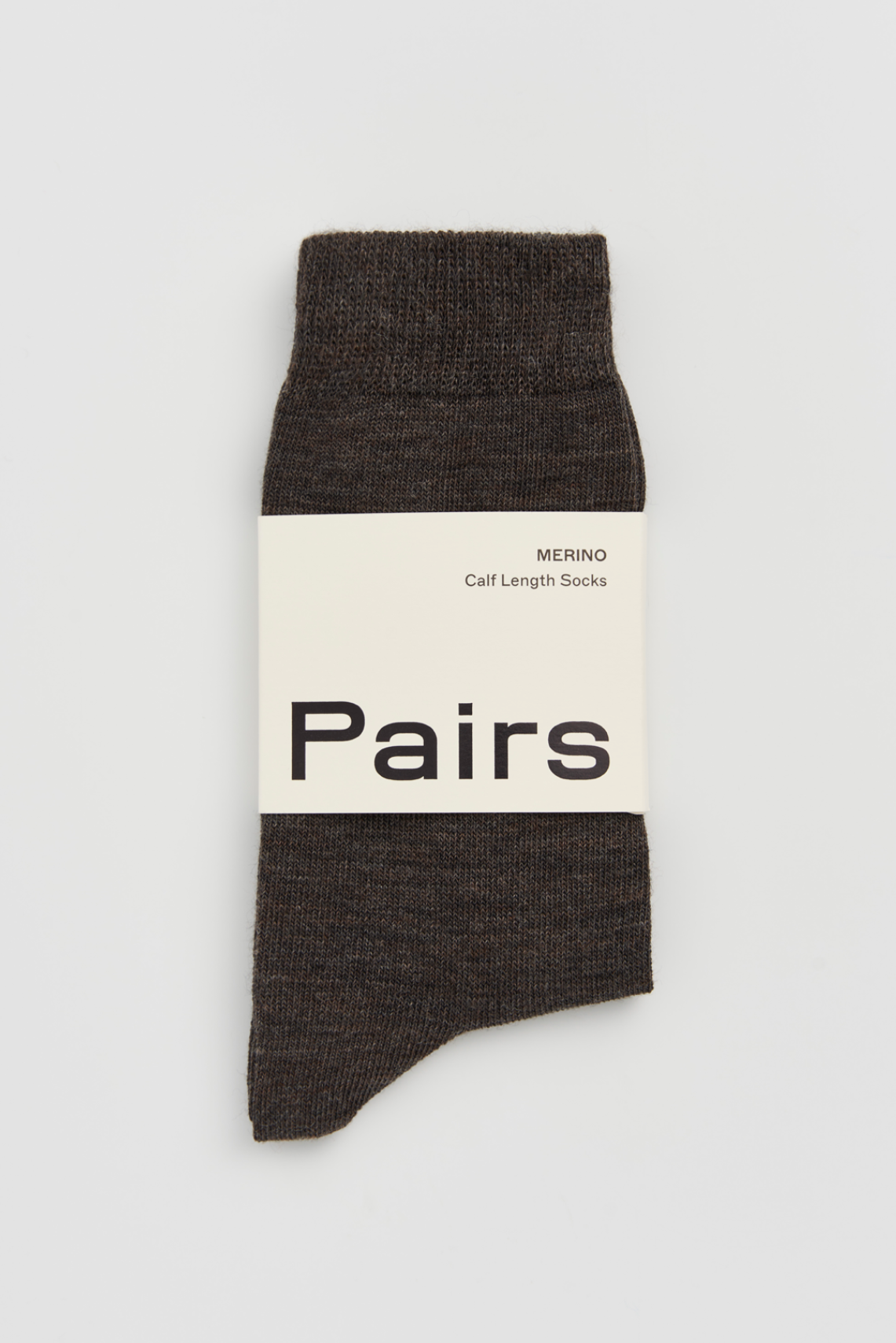 Deep Earth Brown Merino Socks
