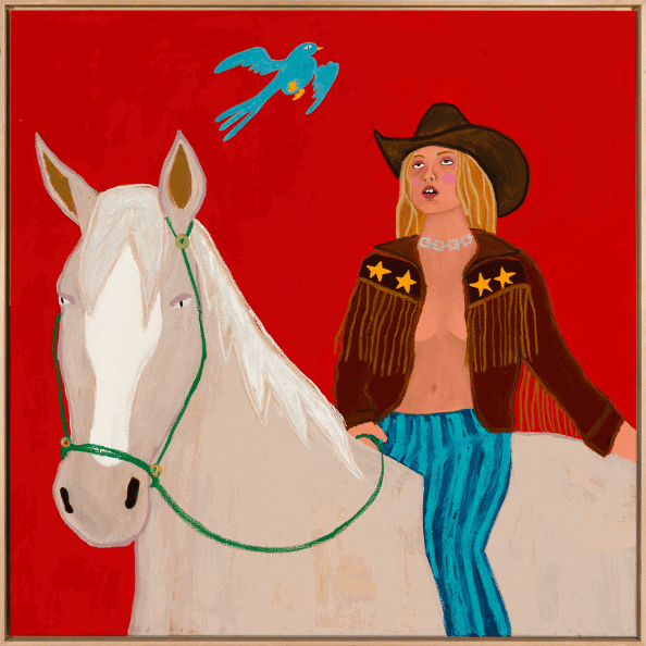 painting of a woman