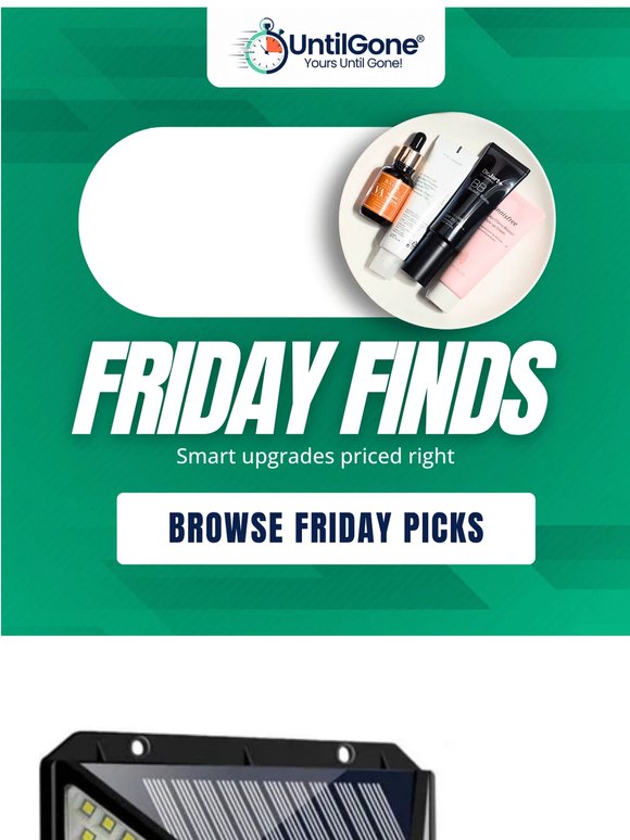Friday finds. No fluff. Just deals.