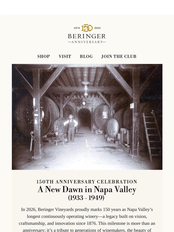 A New Dawn in Napa Valley (1933-1949)