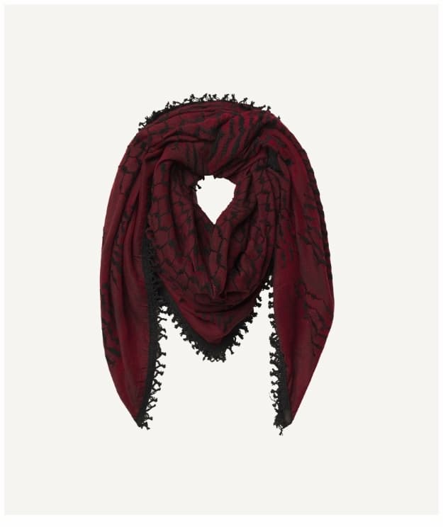 Nablus Kufiya Burgundy