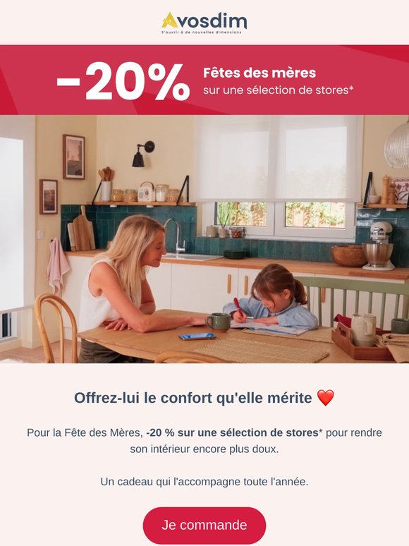 [ERRATUM] Une erreur s'est glissée dans l'email précédent : -20% sur une sélection de stores