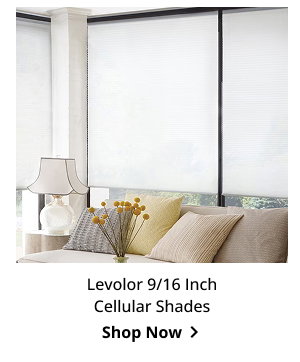 Levolor 9/16 Inch Cellular Shades | Shop Now >