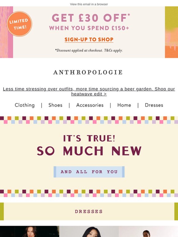 Join AnthroPerks for £30 OFF*