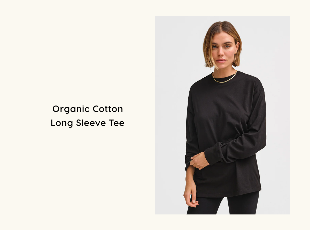 Organic Cotton Long Sleeve Tee