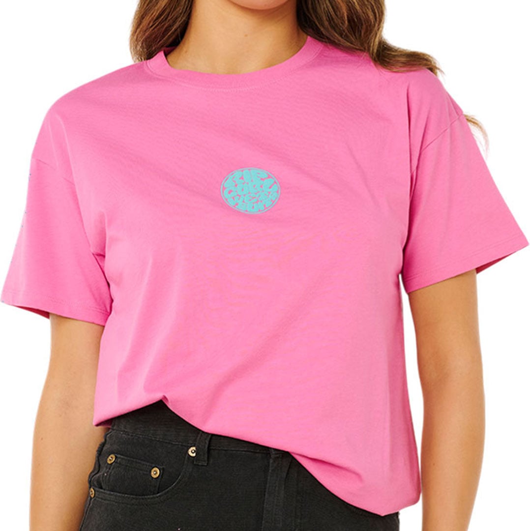 RIP CURL - ICONS OF SURF RELAXED T-Shirt 2026 super pink