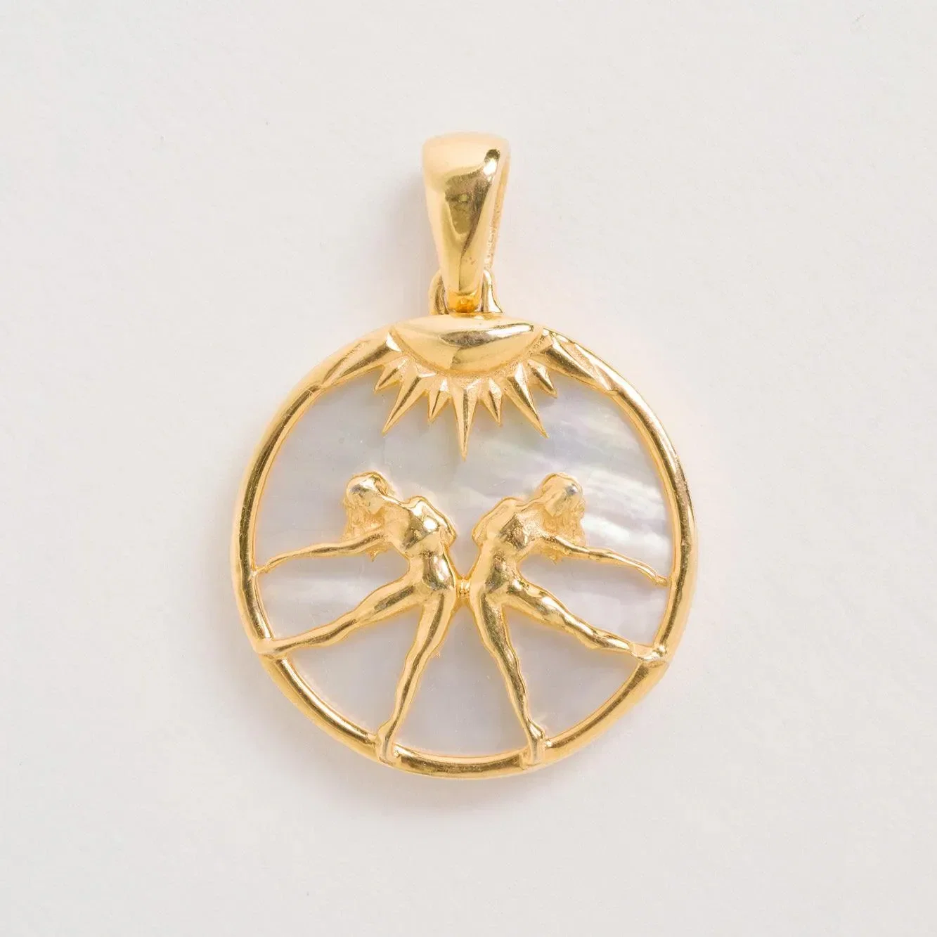Image of Gemini, Gold Zodiac Pendant