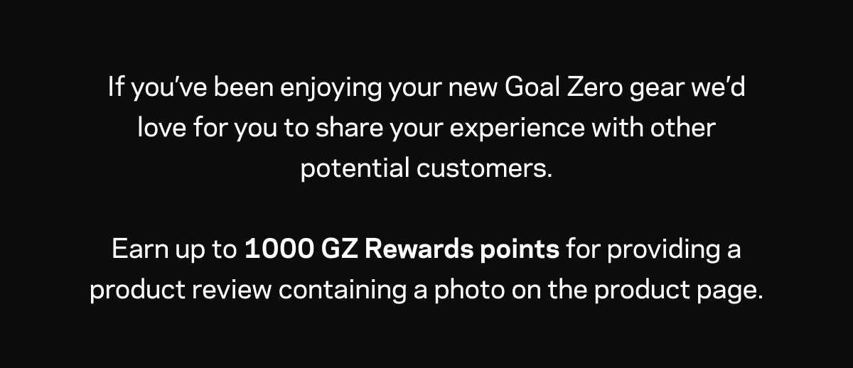 Goal Zero Rewards 