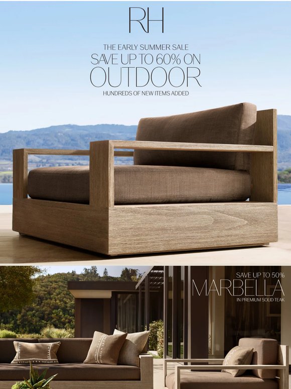 Early Summer Savings on Outdoor Collections