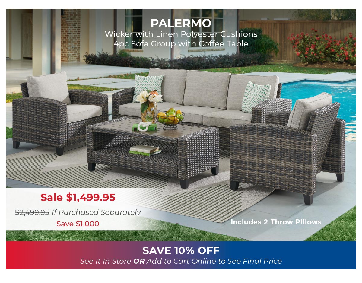 Palermo 4pc sofa group 