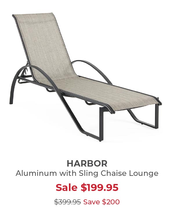 Harbor sling chaise 