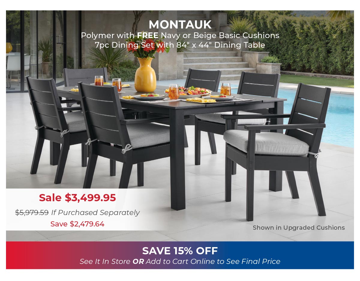 Montauk 7 pc dining set 