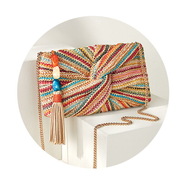 Dolce Vita Elowen Raffia Clutch