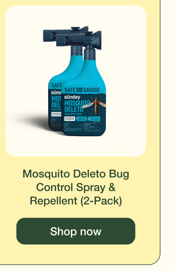 Mosquito Deleto Bug Control Spray & Repellent (2-Pack) | Shop now
