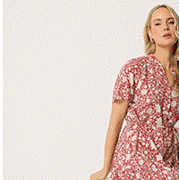 Berry Red Floral Tie Waist Maxi Dress