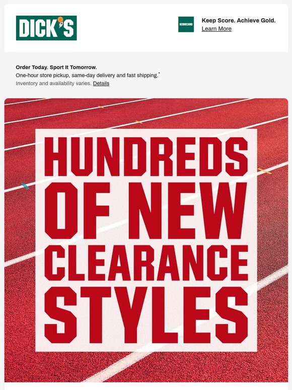 HUNDREDS of new clearance styles just dropped!