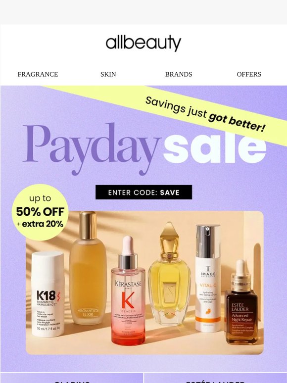 Payday Sale Is Here!