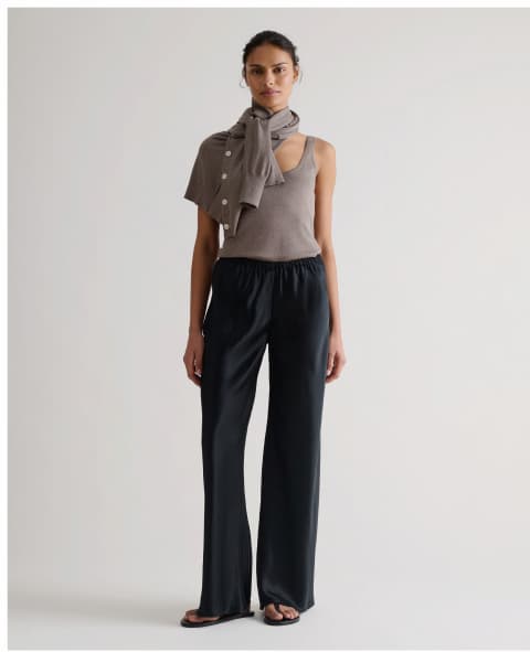 Shop Liquid Satin Trousers