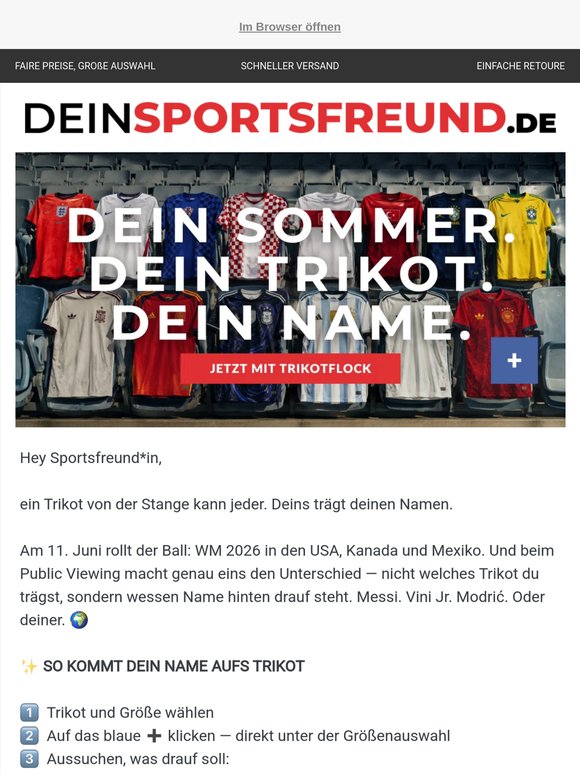 Welches Trikot trägt dein Herz? 🌍