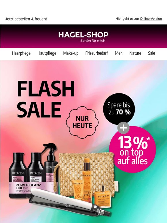 💥 heute ist: FLASHSALE