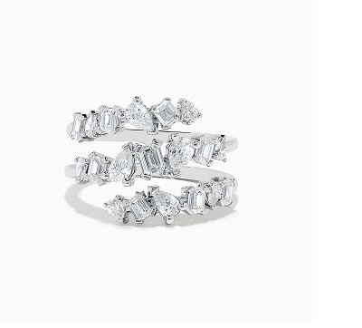 Pave Classica 14K White Gold Diamond Ring