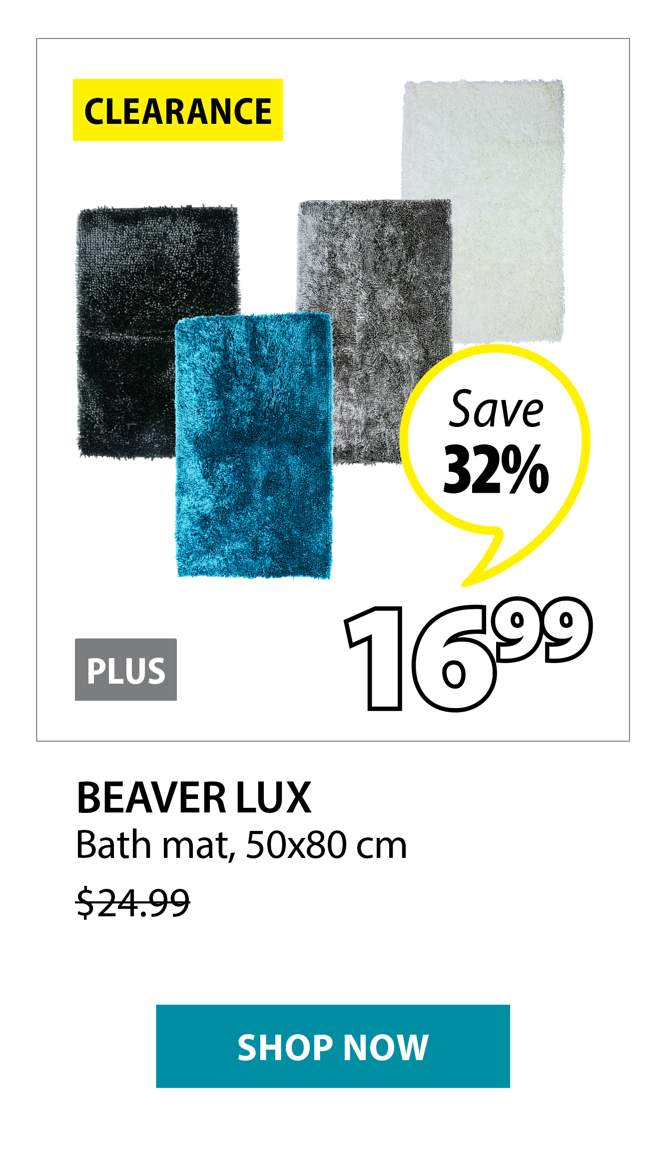 BEAVER LUX Bath mat | Save 32%