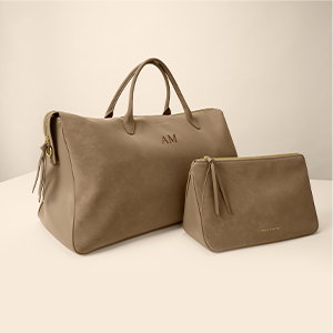 Ascot Suedette Weekend Bag and Pouch