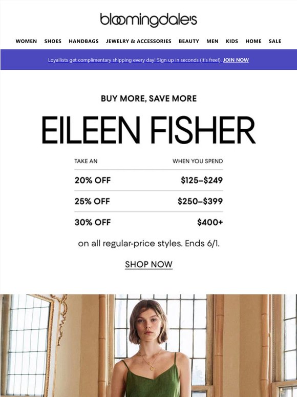 Eileen Fisher: 20-30% off