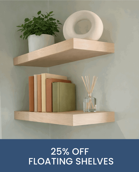 25% Off Floating Shelves