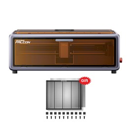 Creality Falcon A1 10W FDA Class 1 Laser, 600mm/s Fast Engraving, Built-in Camera, Smart Material Detection Eye-Protection Cover, 0.06 - 0.08mm Compressed Spot, Extraction Fan, 305*381mm