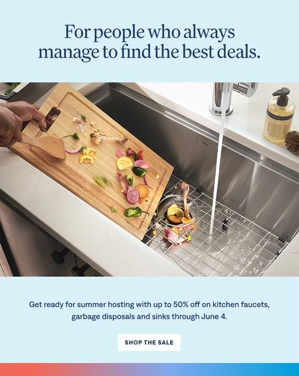 The best deals to refresh your kitchen. Save up to 62% on select Moen kitchen faucets.
