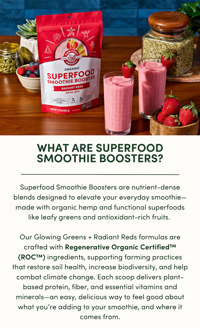 What Are Superfood Smoothie Bosoters?