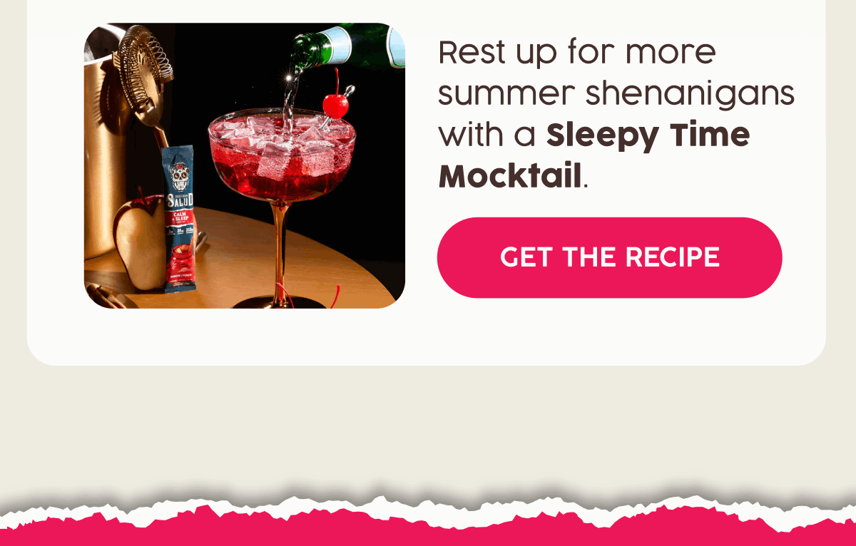 Rest up for more summer shenanigans with a Sleepy Time Mocktail. | Get The Recipe