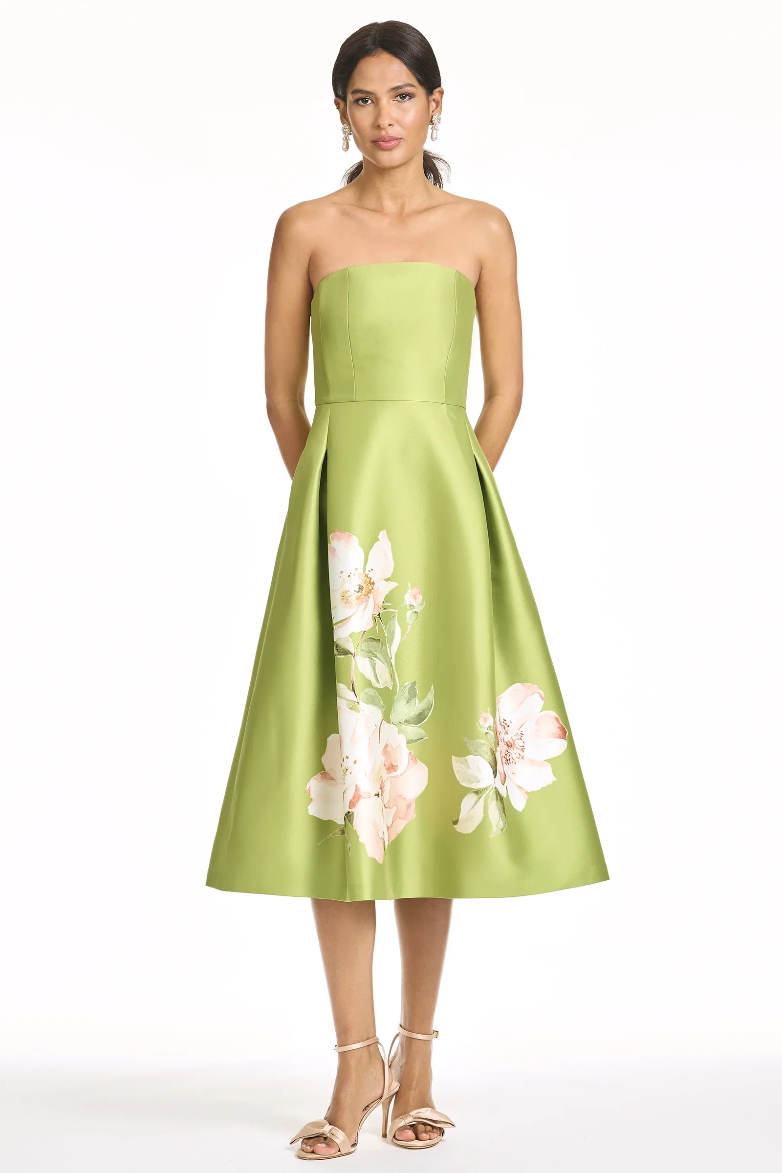 Image of SHAY DRESS - PERIDOT CORSAGE