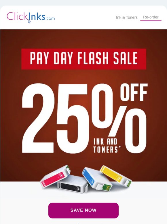 25% Off ⚡ End of Month Pay Day Sale