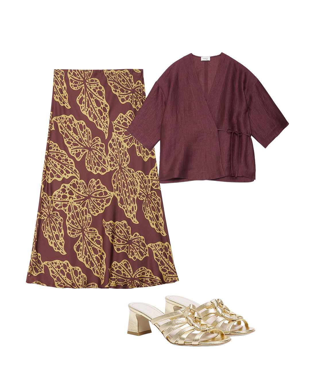 Blusa kimono in misto lino