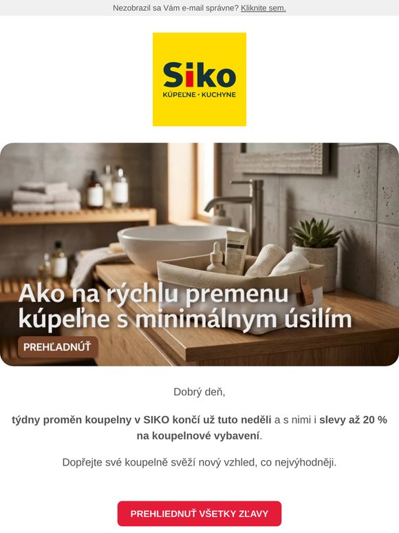 Ako na rýchlu premenu kúpeľne s minimálnym úsilím?