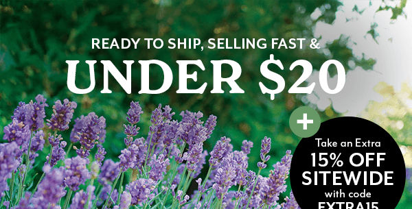Ready to Ship, Selling Fast, & UNDER $20