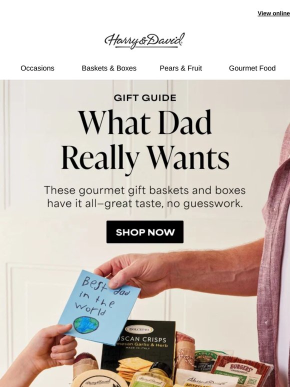 Right this way for 20% off gifts Dad will love >>>
