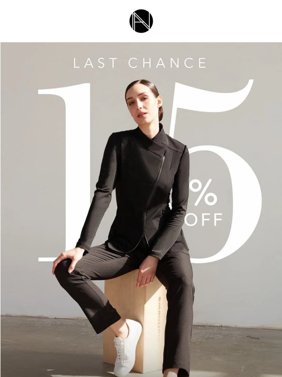 Last chance: Save 15% off site-wide