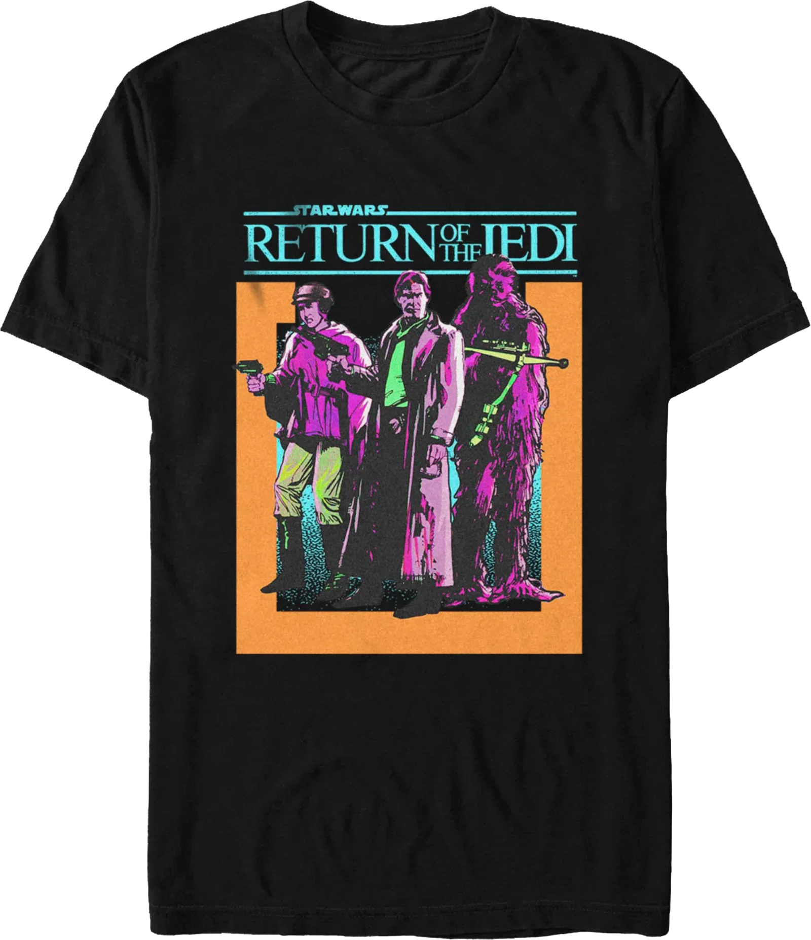 Colorful Return Of The Jedi Poster Star Wars T-Shirt