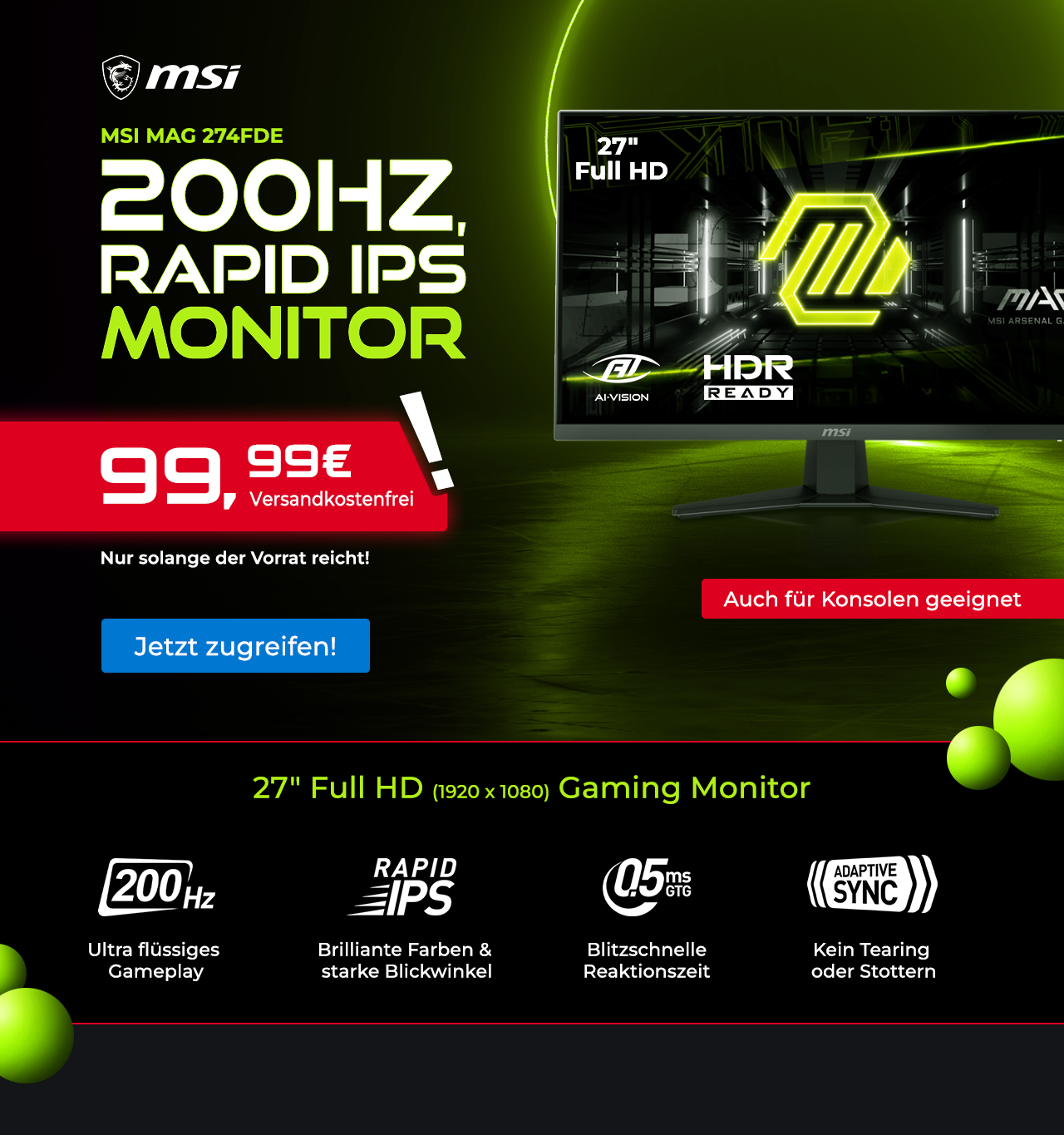 Gaming Monitor Deal